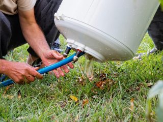flushing water heater