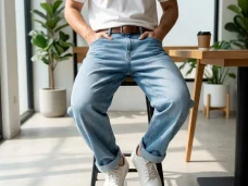 loose jeans pria, loose jeans, jeans pria, jeans