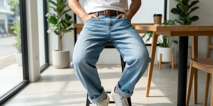 loose jeans pria, loose jeans, jeans pria, jeans