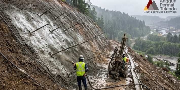 soil nailing, perlindungan lereng, musim hujan, soil nailing musim hujan, perlindungan lereng musim hujan